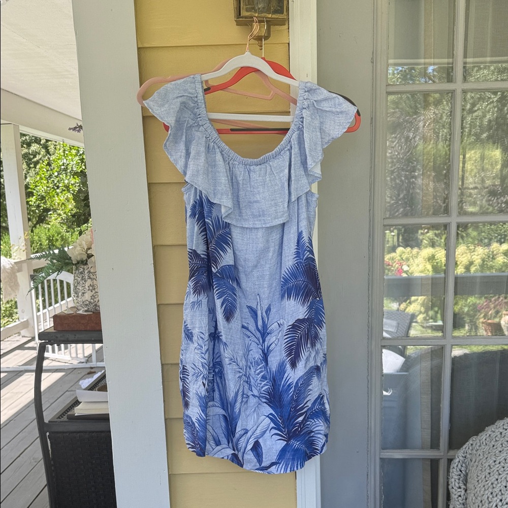 Tommy Bahama Light Blue Textured dress